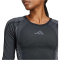 adidas Seamless Knitted langarm Trainingsshirt Damen