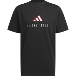 adidas Worldwide Hoops Logo Performance Graphic T-Shirt Herren
