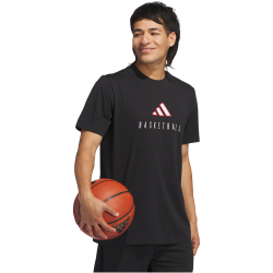 adidas Worldwide Hoops Logo Performance Graphic T-Shirt Herren