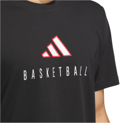 adidas Worldwide Hoops Logo Performance Graphic T-Shirt Herren