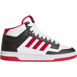 adidas Rapid Court Mid-Top Sneaker Herren JR3160 - core black/team power red 2/cloud white 42
