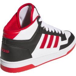 adidas Rapid Court Mid-Top Sneaker Herren JR3160 - core black/team power red 2/cloud white 42