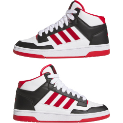 adidas Rapid Court Mid-Top Sneaker Herren JR3160 - core black/team power red 2/cloud white 42