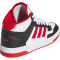 adidas Rapid Court Mid-Top Sneaker Kinder JR3180 - core black/team power red 2/cloud white 36