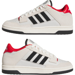 adidas Rapid Court Low-Top Sneaker Herren JR3158 - grey one/core black/collegiate red 39 1/3