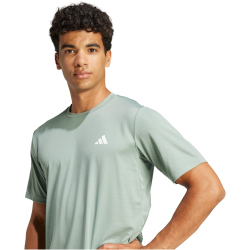 adidas Train Essentials Training T-Shirt Herren JC5193 - silver green/white XXL