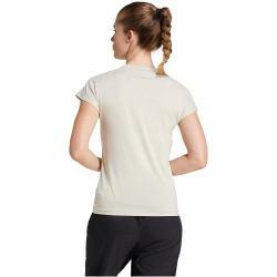 adidas AEROREADY Train Essentials Minimal Branding V-Neck T-Shirt Damen JC9563 - wonder alumina/white S