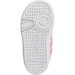 adidas Hoops 4.0 Sneaker Kinder JI0910 - cloud white/pink fusion/grey two 26.5