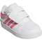 adidas Hoops 4.0 Sneaker Kinder JI0910 - cloud white/pink fusion/grey two 26.5