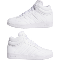 adidas Hoops 4.0 Mid-Top Sneaker Kinder JI3476 - cloud white/cloud white/core black 37 1/3
