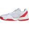 adidas Courtflash Tennisschuhe Kinder JI2448 - cloud white/core black/lucid red 34
