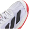adidas Courtflash Tennisschuhe Kinder JI2448 - cloud white/core black/lucid red 34