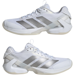 adidas Adizero Ubersonic 5 Tennisschuhe Damen IH8103 - cloud white/silver met./cloud white 38