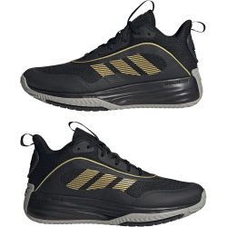 adidas Own the Game 3 Mid-Top Basketballschuhe Herren IF4566 - core black/gold met./mgh solid grey 40