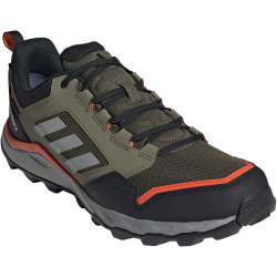 adidas TERREX Tracerocker 2.0 Gore-Tex Trailrunning-Schuhe Herren JI1305 - olive strata/ch solid grey/semi impact orange 38 2/3