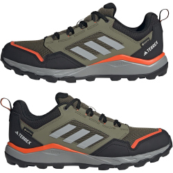adidas TERREX Tracerocker 2.0 Gore-Tex Trailrunning-Schuhe Herren JI1305 - olive strata/ch solid grey/semi impact orange 38 2/3