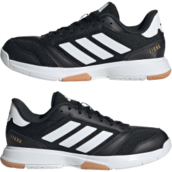 adidas Ligra 8 Handballschuhe Damen IH8119 - core black/cloud white/cloud white 36 2/3