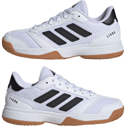adidas Ligra 8 Handballschuhe Kinder IH8244 - cloud white/core black/cloud white 32