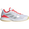 adidas Avaflash Low-Top Tennisschuhe Damen IH0511 - cloud white/silver met./lucid red 38 2/3