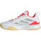 adidas Avaflash Low-Top Tennisschuhe Damen IH0511 - cloud white/silver met./lucid red 38 2/3