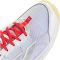 adidas Avaflash Low-Top Tennisschuhe Damen IH0511 - cloud white/silver met./lucid red 38 2/3