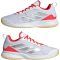 adidas Avaflash Low-Top Tennisschuhe Damen IH0511 - cloud white/silver met./lucid red 38 2/3