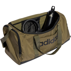 adidas Linear Duffel Trainingstasche M (39 Liter) IN6119 - olive strata/black