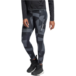 adidas TERREX Multi Printed Leggings Damen JF1270 - carbon/black/black/black 34