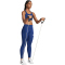 adidas Train Essentials Big Logo Leggings Damen JN1386 - dark blue XS