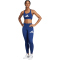 adidas Train Essentials Big Logo Leggings Damen JN1386 - dark blue XS