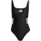 adidas 3-Streifen U-Back Badeanzug Damen JH3391 - black/white 32