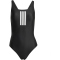 adidas 3-Streifen V-Back Badeanzug Damen JE1921 - black/white 32