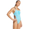 adidas Ripstream 3-Streifen X-Back Badeanzug Damen JD3440 - lucid cyan/black 42