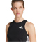 adidas Train Essentials 3-Streifen Workout Tanktop Damen JE8693 - black/white XL