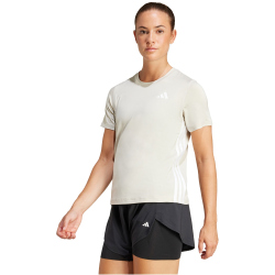 adidas Essentials 3-Streifen Workout Trainingsshirt Damen JD6530 - wonder alumina/white XXS