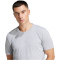 adidas Designed 4 Training 3-Streifen Trainingsshirt Herren JP0918 - halo silver M/T