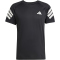 adidas Icon 3-Streifen Trainingsshirt Herren JW9729 - black/white L