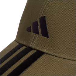 adidas 3-Streifen New Logo Baseball Cap JP0386 - olive strata/black 58 - 60 cm