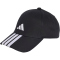 adidas 3-Streifen New Logo Baseball Cap JG1072 - black/white 54 - 60 cm