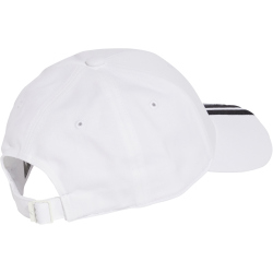 adidas 3-Streifen New Logo Baseball Cap JE5652 - white/black 56 - 58 cm