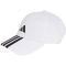 adidas 3-Streifen New Logo Baseball Cap JE5652 - white/black 56 - 58 cm