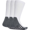 3er Pack adidas Climacool Cushioned Crew Gripsocken JD9572 - white/dark grey heather/black 37-39