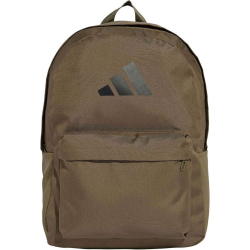 adidas Classic 3-Streifen Logo Rucksack (27,5 Liter) IS7051 - olive strata/black