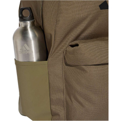 adidas Classic 3-Streifen Logo Rucksack (27,5 Liter) IS7051 - olive strata/black