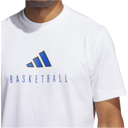 adidas Worldwide Hoops Logo Performance Graphic T-Shirt Herren JI9033 - white S