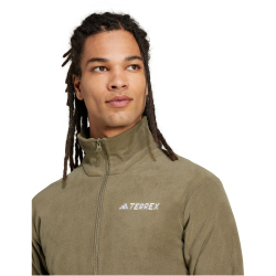 adidas TERREX Multi Essentials Fleecejacke Herren JP0796 - olive strata S