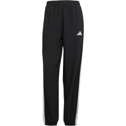 adidas Train Essentials 3-Streifen Woven Trainingshose Damen JI8313 - black/white XS