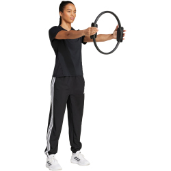 adidas Train Essentials 3-Streifen Woven Trainingshose Damen JI8313 - black/white XS