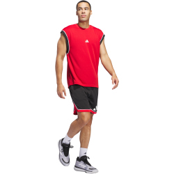 adidas Badge of Sport Basketballshorts Herren IM7897 - black/red XS/7"