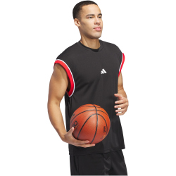 adidas Basketball All-World Tanktop Herren JI7577 - black/red L